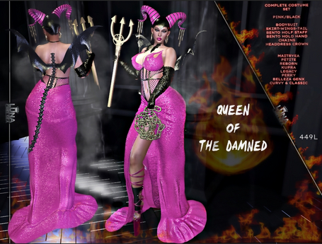 Second Life Marketplace - Queen Of The Damned Complete Costume Set